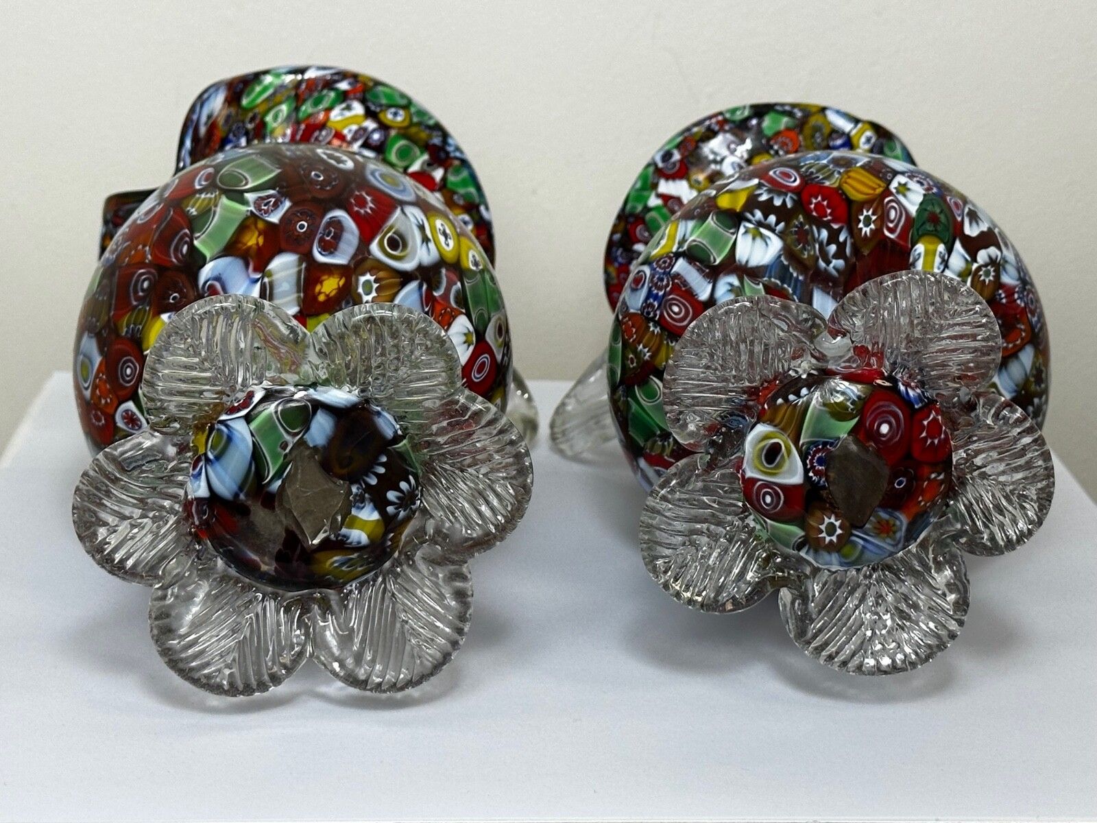 Mid-Century Italiaanse Murano Fratelli & Torso Millefiori glazen vazen photo 640.0
