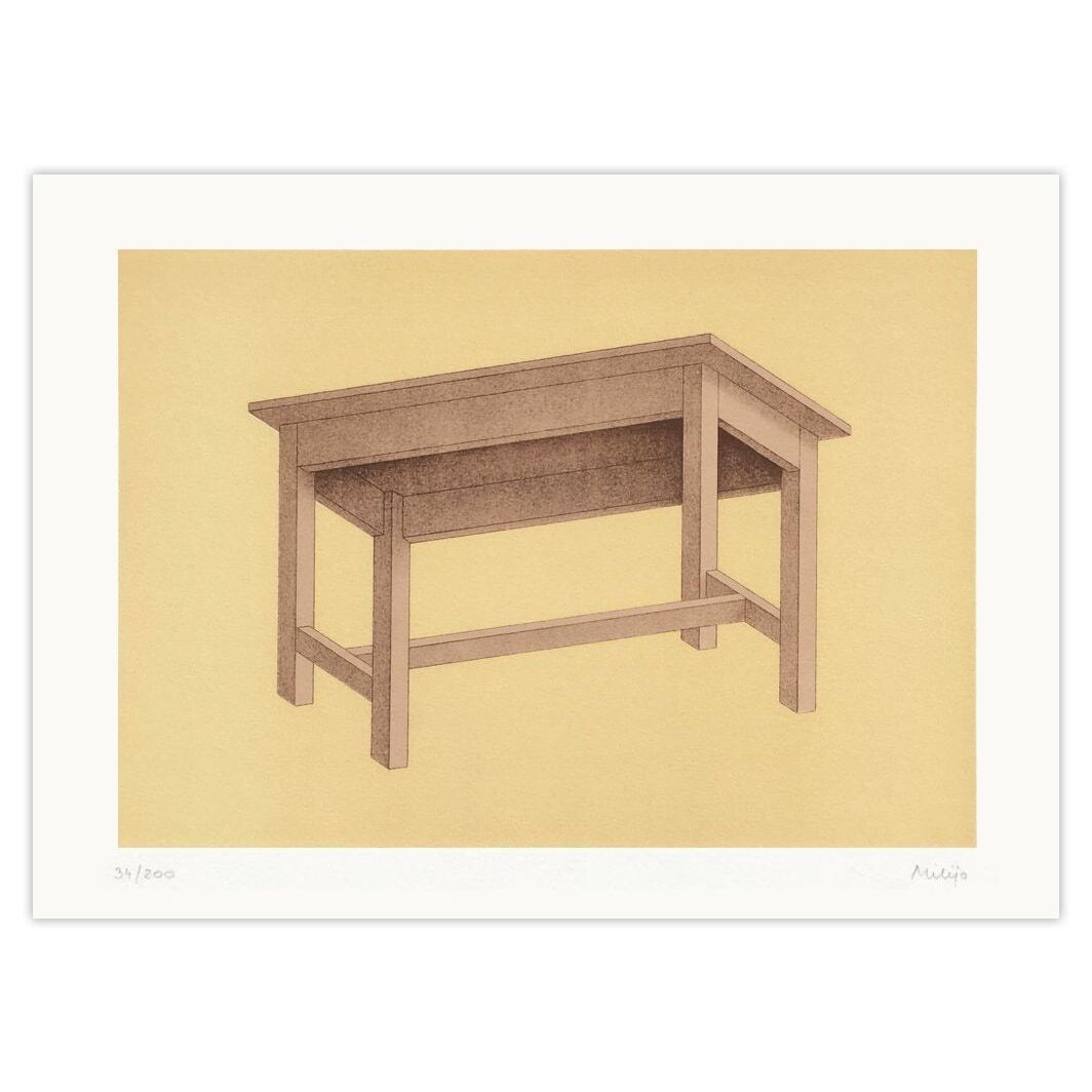 Belic Milija Gesigneerde Lithografie La Table 2000