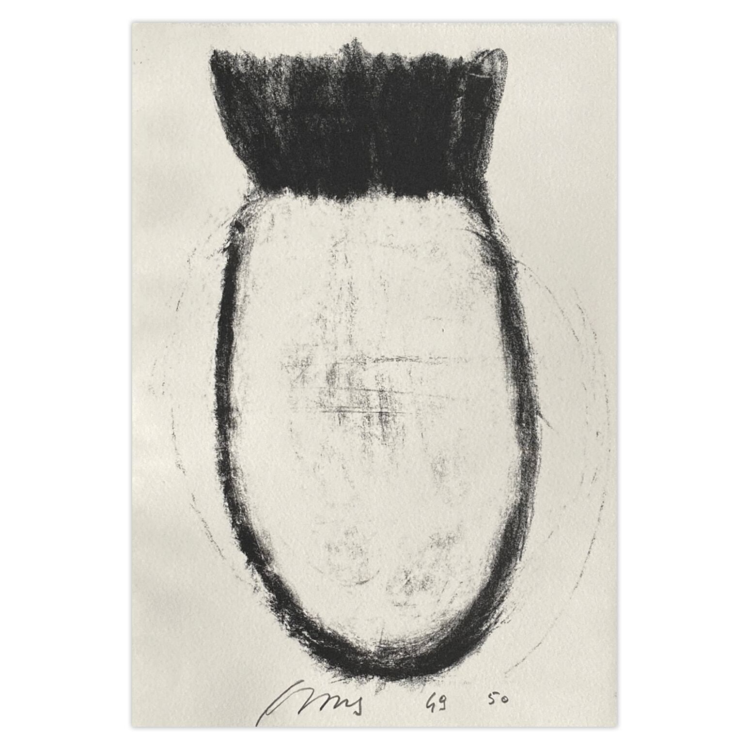 Michel Haas Gesigneerde Lithografie Ananas 1991
