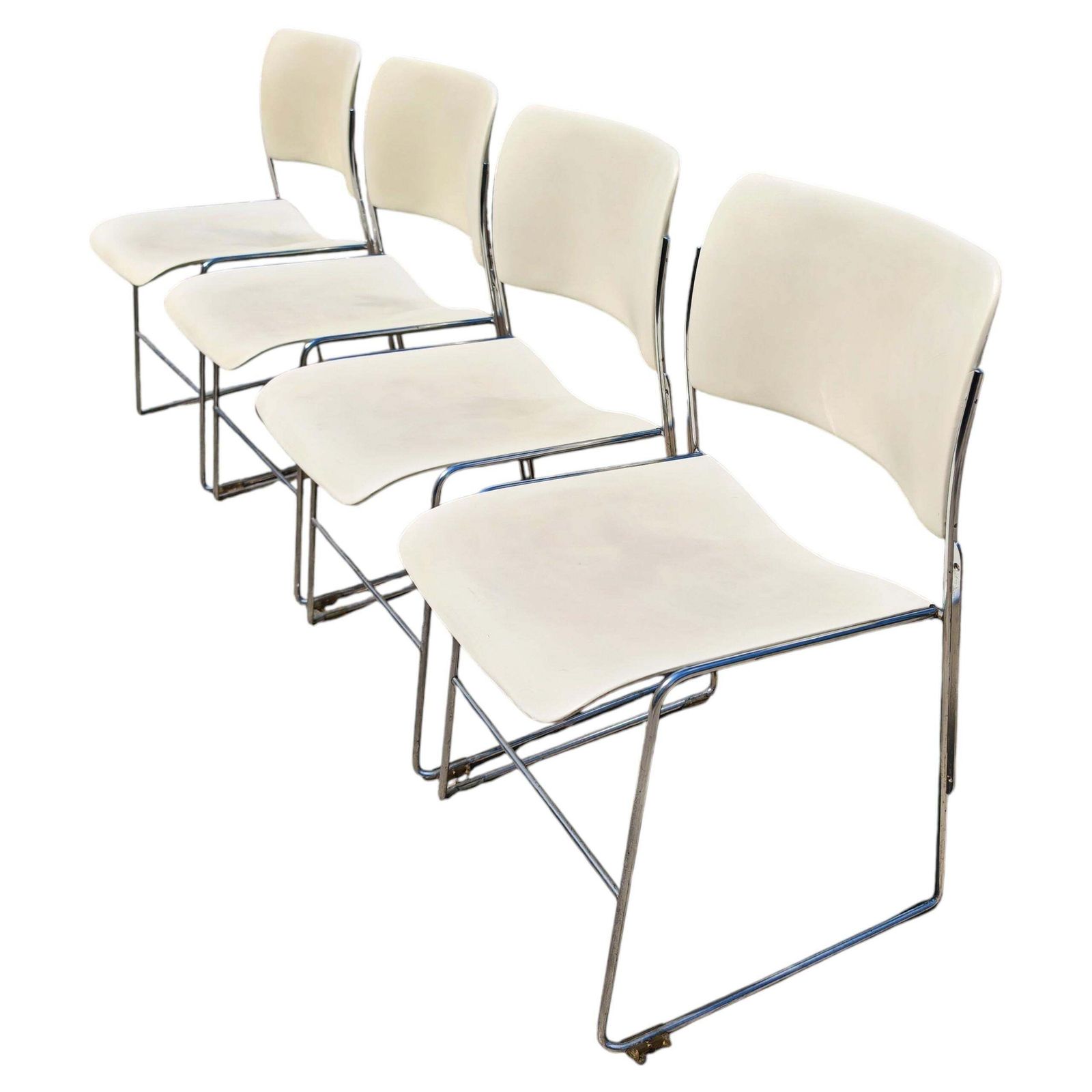 1 van 22 Mid-Century stoelen 40/4 van David Rowland voor GF Furniture, USA, jaren 1960