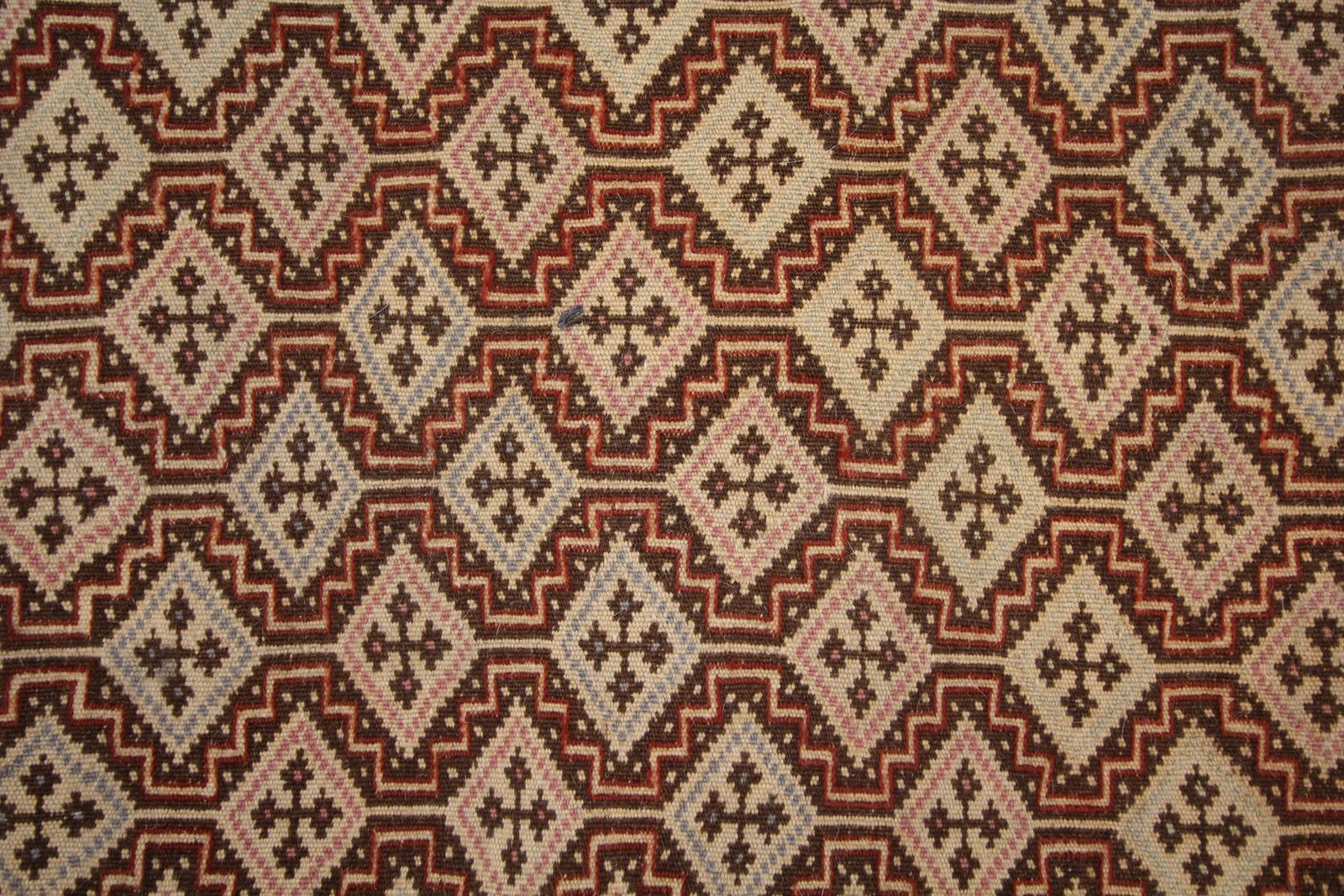 Old Brown Sumak Rug Handmade Flat Woven Oriental Antique Area Rug photo vinterior
