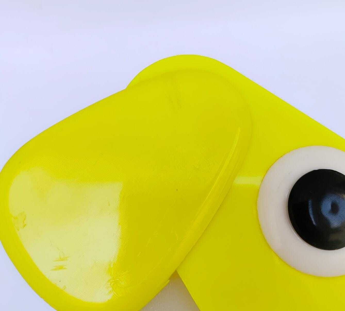 photo for sale Lampe de table vintage Rufus Dog, par Fernando Cassetta pour Tacman, Space Age, années 1970, jaune