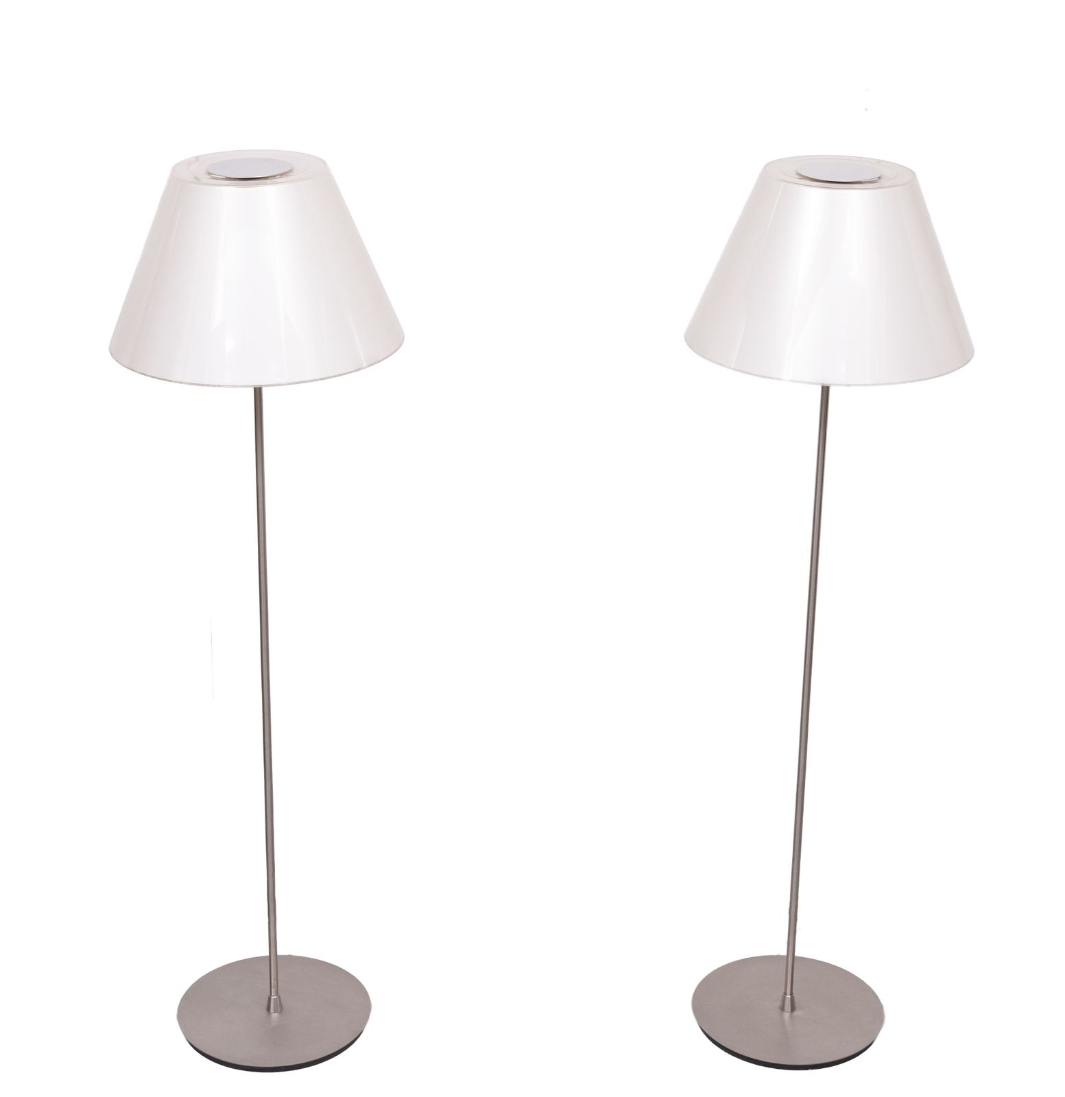 Modern Le Klint Floor Lamps, Polished Aluminum & Lucite, Sweden, 2010 photo furniture
