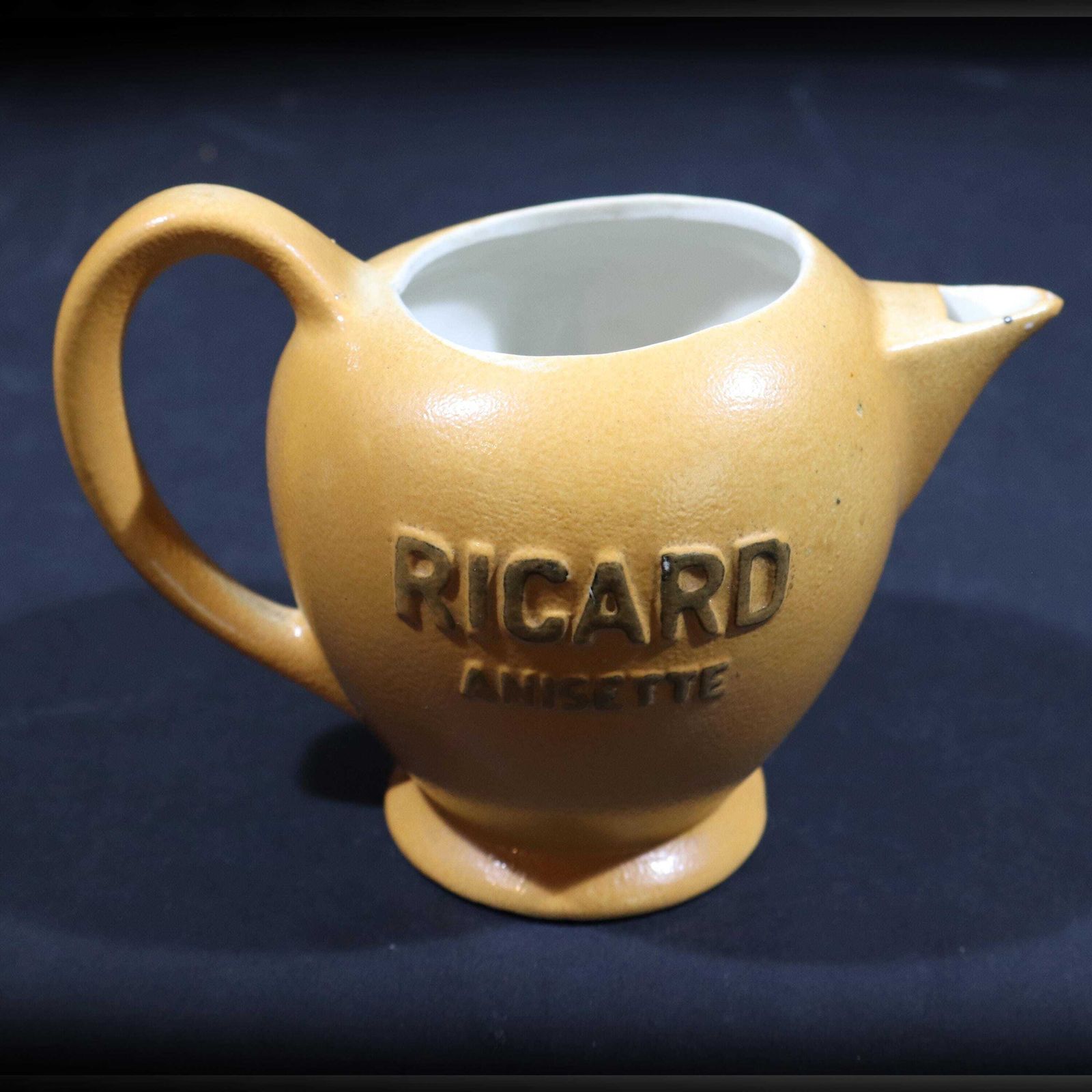 Service de bar vintage français en grès Ricard, pichet et verres photo 97.0