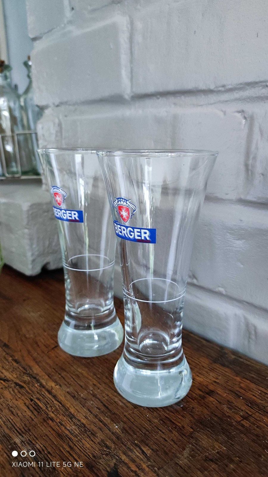 Verres à pastis BERGER, années 1960, café parisien photo for sale