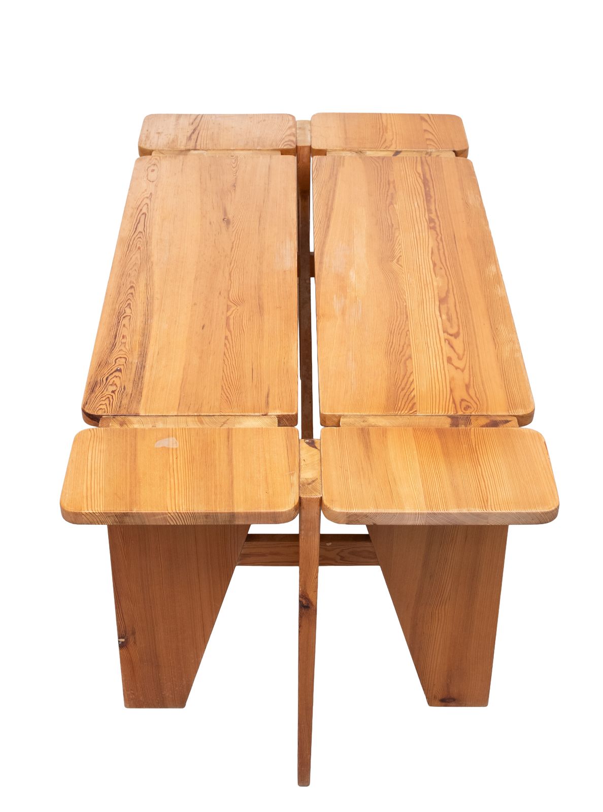 photo for sale Unieke Rauni Peippo Apila grenenhouten tafel, Finland 1960