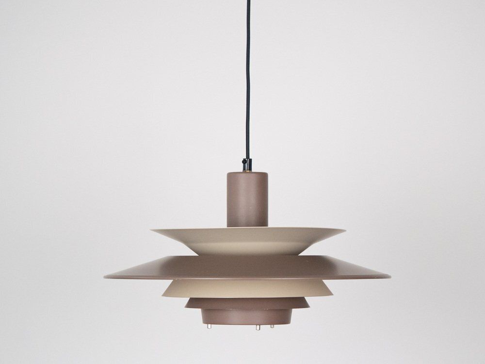Vintage Aluminum Pendant Lamp By Knud Christensen, 1980