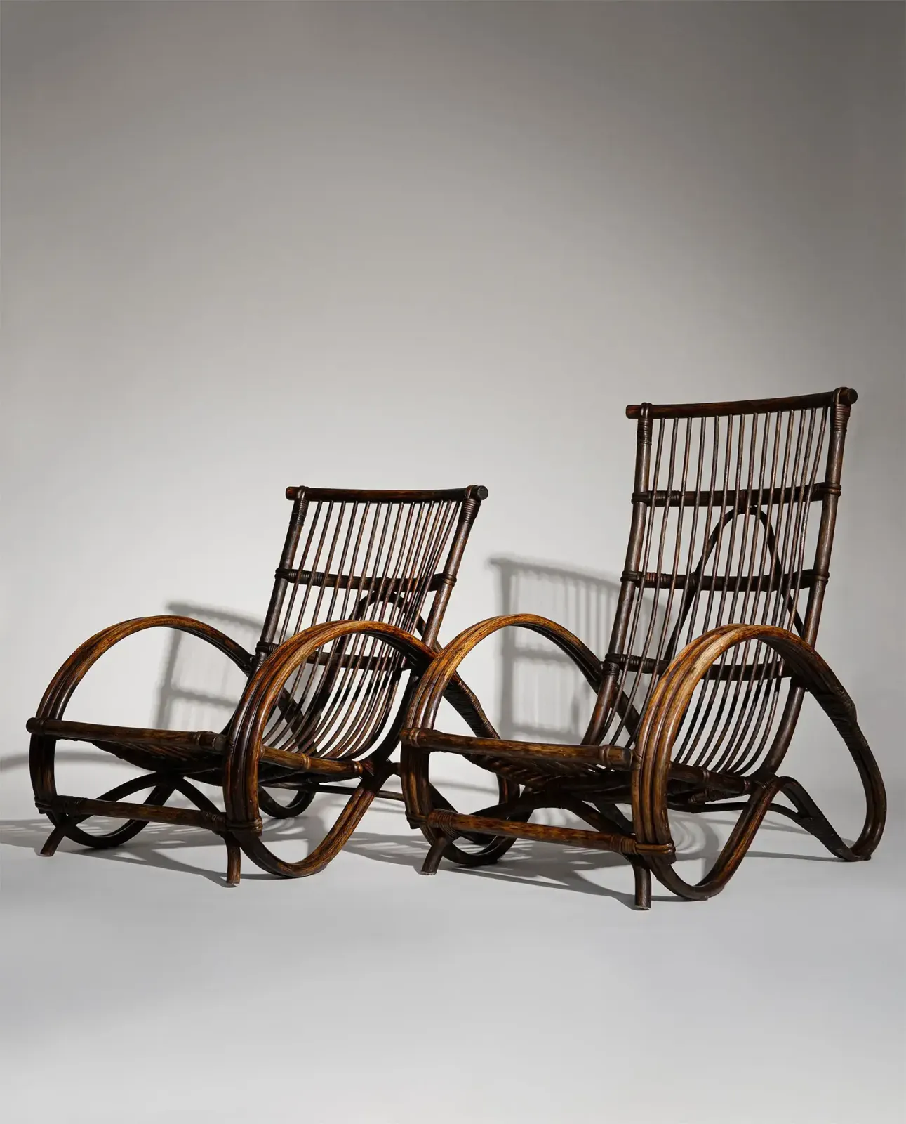 Dutch Production Rattan Armchairs, 1960s