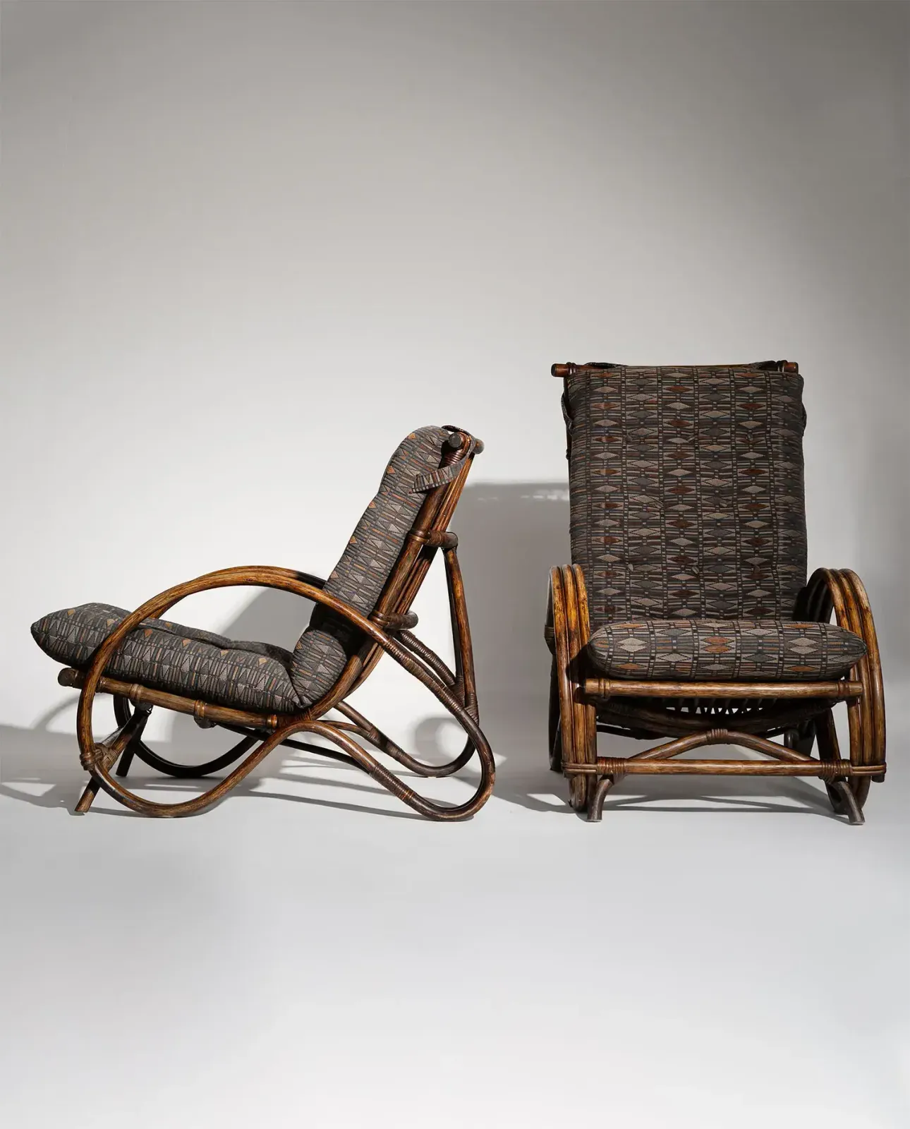 Dutch Production Rattan Armchairs, 1960s photo for sale