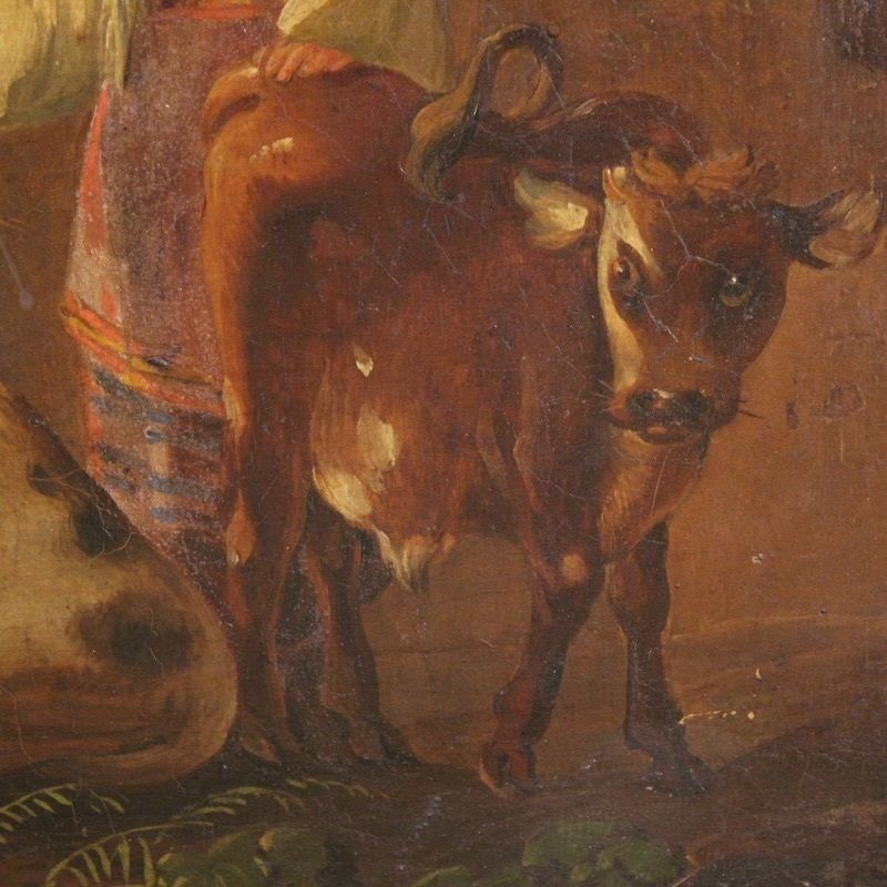 photo vinterior Tableau d'époque XIXe siècle, paysage bucolique