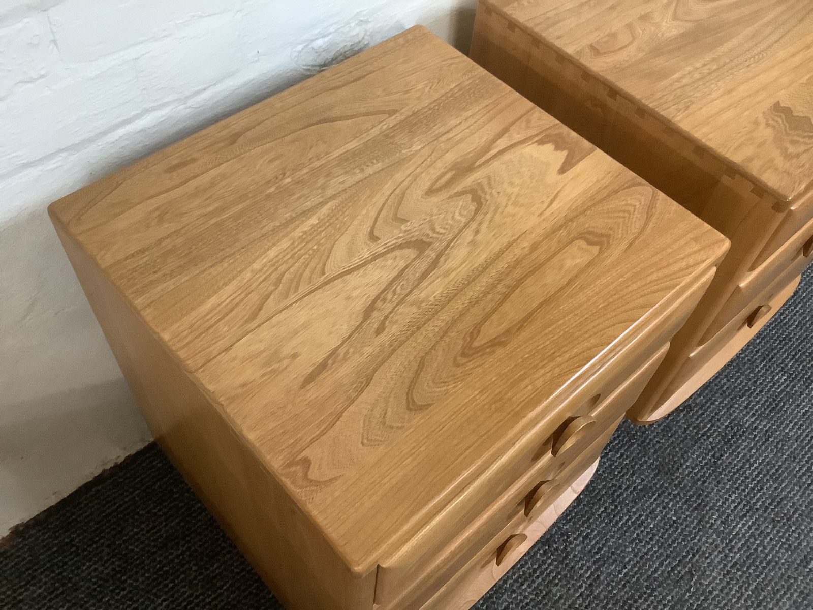 Matching Pair Of Ercol Windsor Bedside Chests. photo Furniture