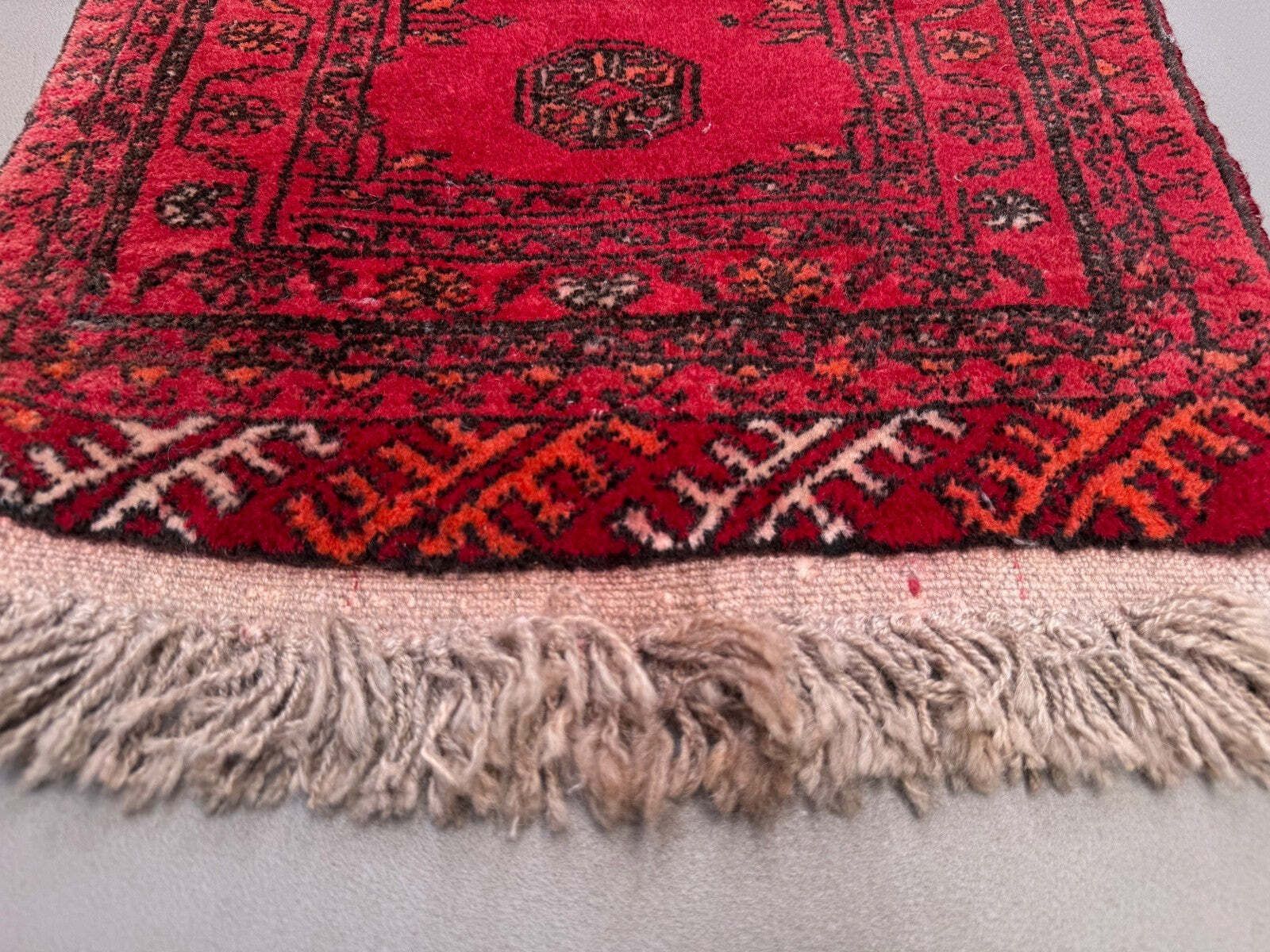 Klein Vintage Turks Tapijt 50x70 cm, Korte Loper, Tribal, Mini Vloerkleed 2548 photo 115.0