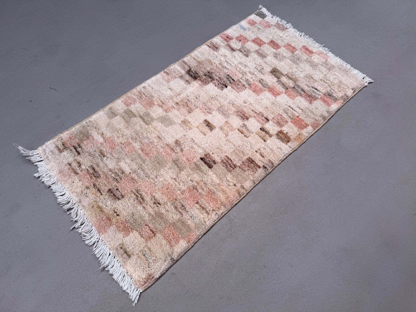 Small Vintage Turkish Rug 50x90 Cm, Short Runner, Tribal, Mini Carpet photo for sale