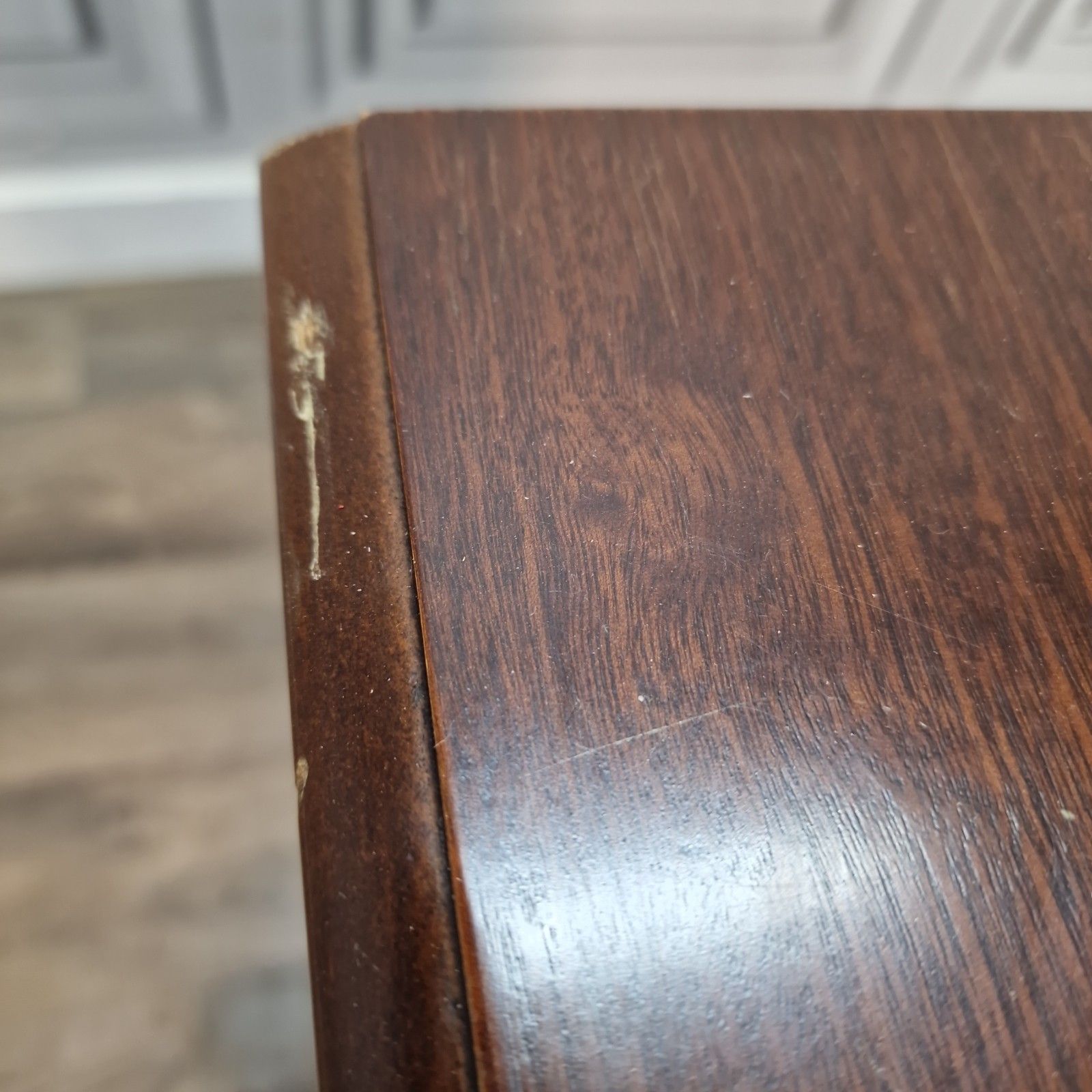 90.0 Vintage Mahogany Bedside Cabinet Table Two Drawer Chest Georgian Revival photo
