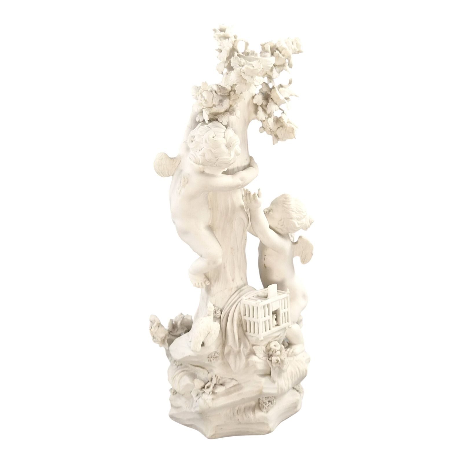 Zeldzame Derby biscuit porselein figuurgroep, Four Elements No. 48, ca. 1773 photo buy