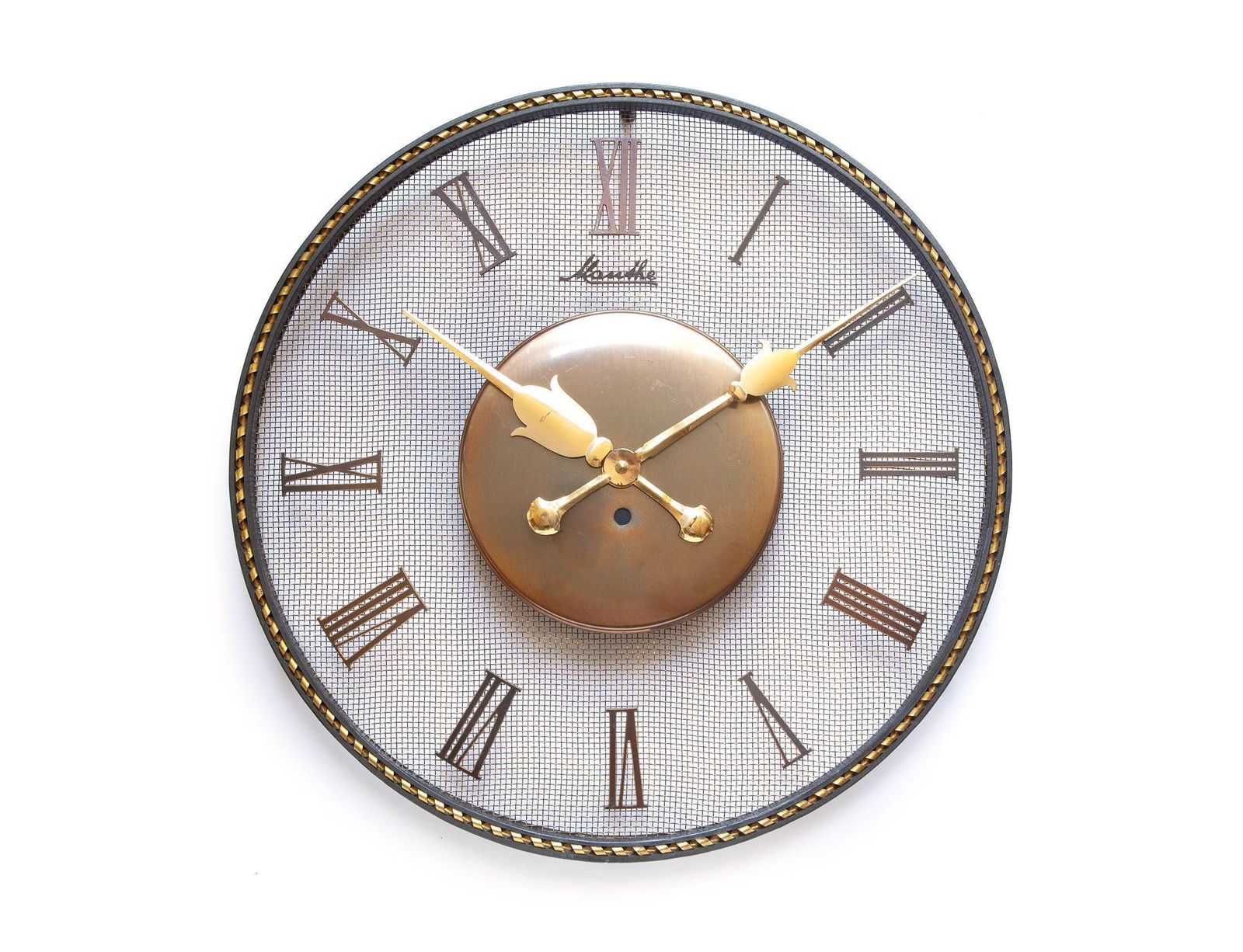 Mauthe art deco wandklok – mid-century modernisme, Bauhaus-stijl, Duitsland, Junghans, jaren 1940, XL