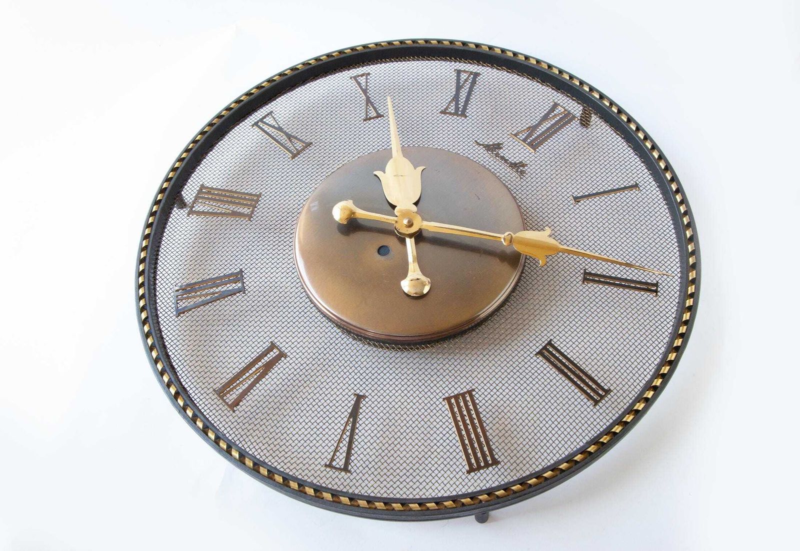 Mauthe art deco wandklok – mid-century modernisme, Bauhaus-stijl, Duitsland, Junghans, jaren 1940, XL photo Woonaccessoires