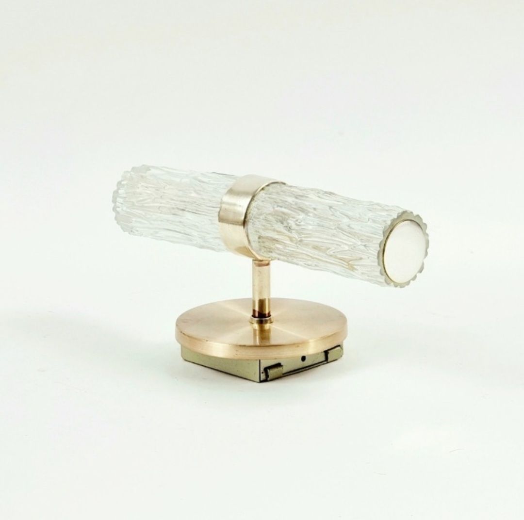 Pair Of Mid Century Glass Wall Lamps From Kaiser Leuchten, Germany, 1960s photo vinterior
