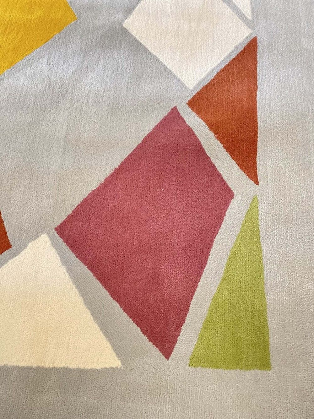 "Terrasse" handgetuft vloerkleed van Tisca Switzerland, jaren 1990 photo Textiel
