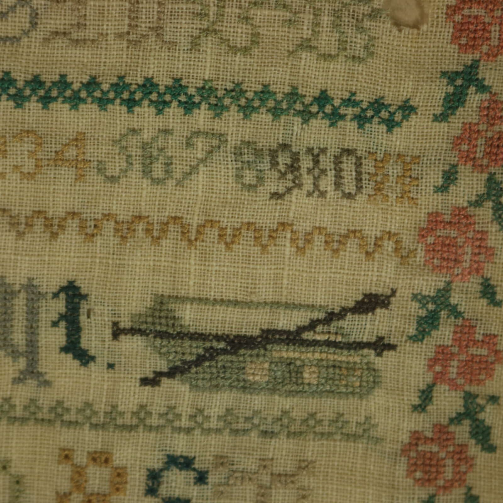 photo vinterior Antique Sampler, C.1850, By Elizabeth Carter, Sussex