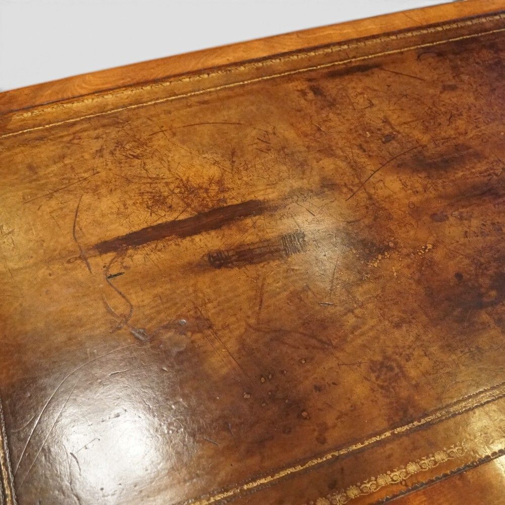 Rare Small Victorian Mahogany Partners Desk With Cupboards & Drawers photo vintage