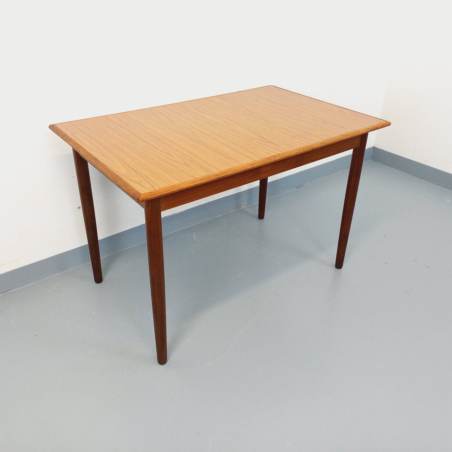 Scandinavian Rectangular Dining Table In Teak And Melamine photo for sale