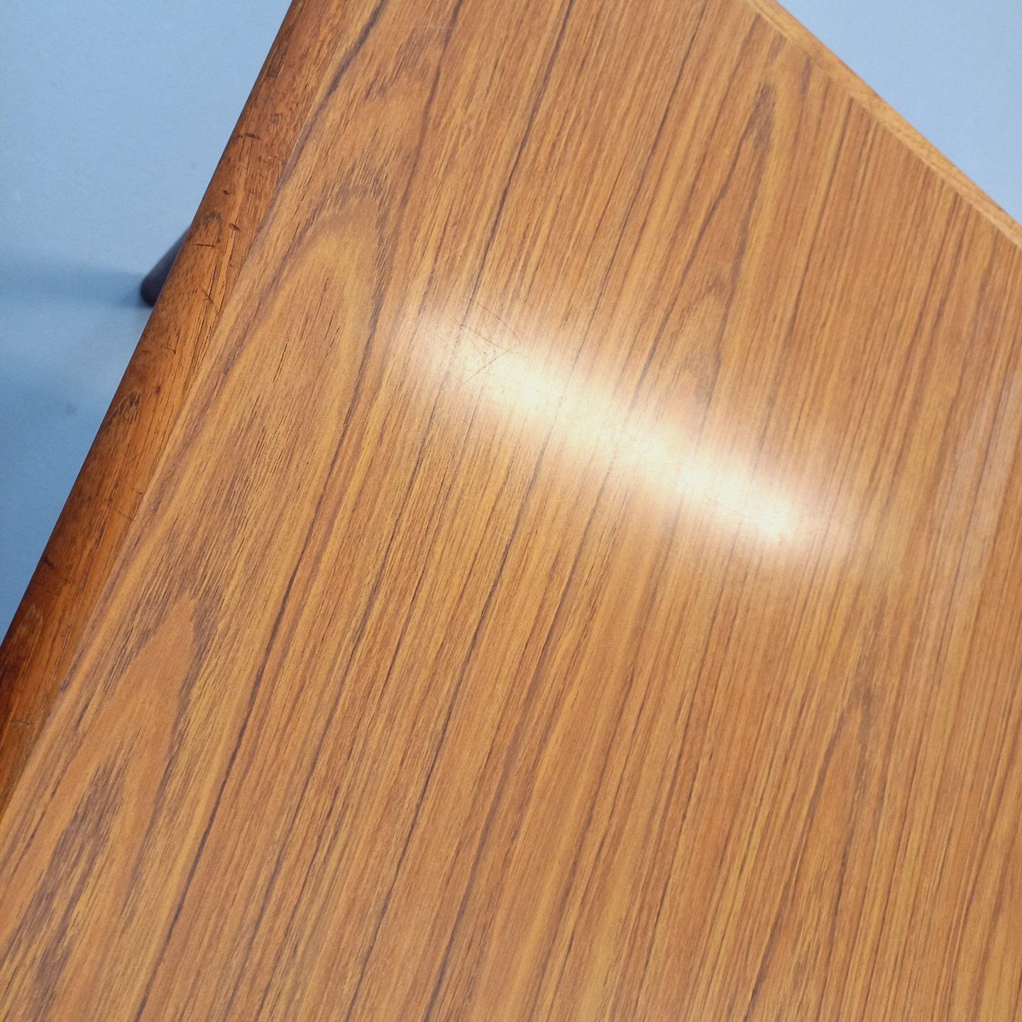 photo vinterior Scandinavian Rectangular Dining Table In Teak And Melamine