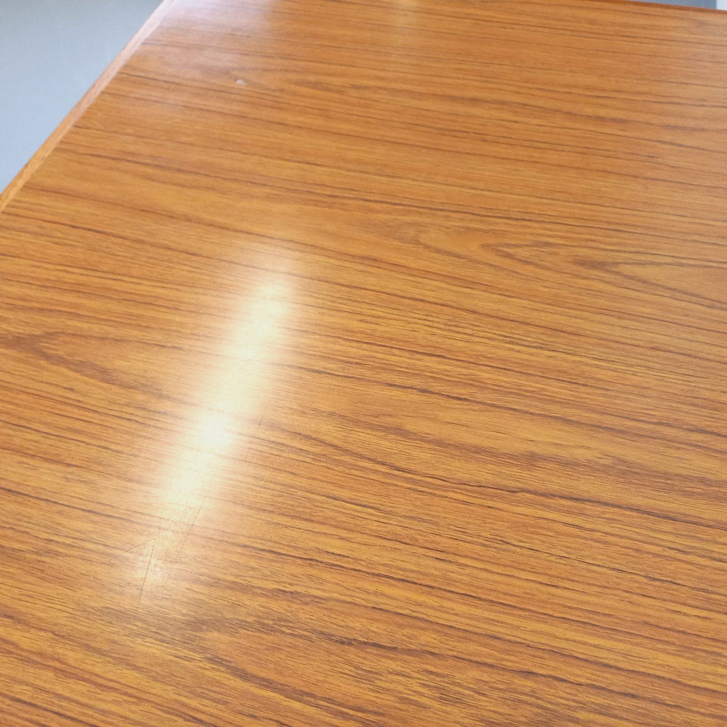 photo buy Scandinavian Rectangular Dining Table In Teak And Melamine