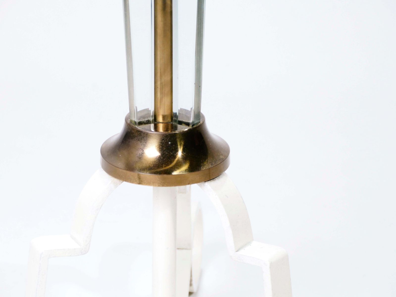 photo furniture Lampadaire Ernest Sabino en bronze et cristal de Sèvres, années 1930