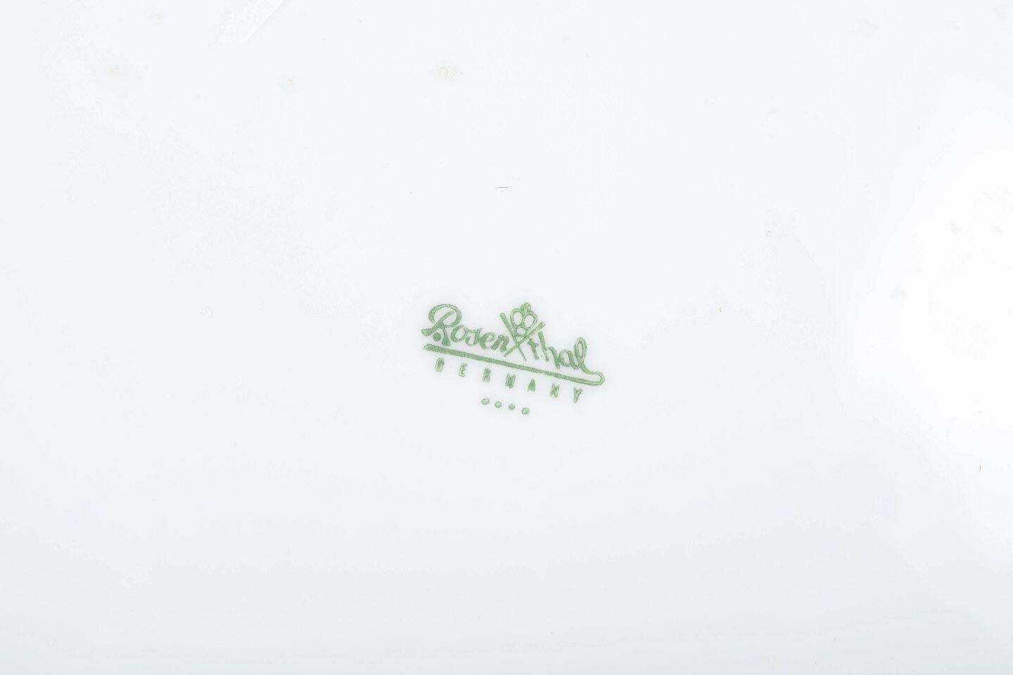 Rosenthal, lot de quatre assiettes plates en porcelaine blanche, années 1980 photo Décoration
