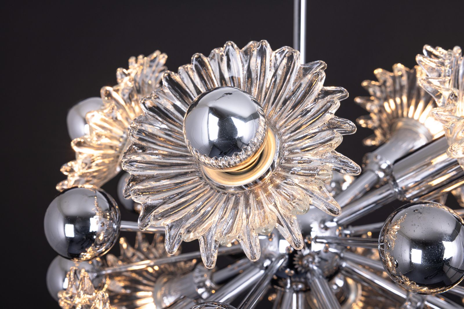 Mid-Century Sputnik Hanglamp van Doria, Duitsland, jaren 1970 photo Verlichting