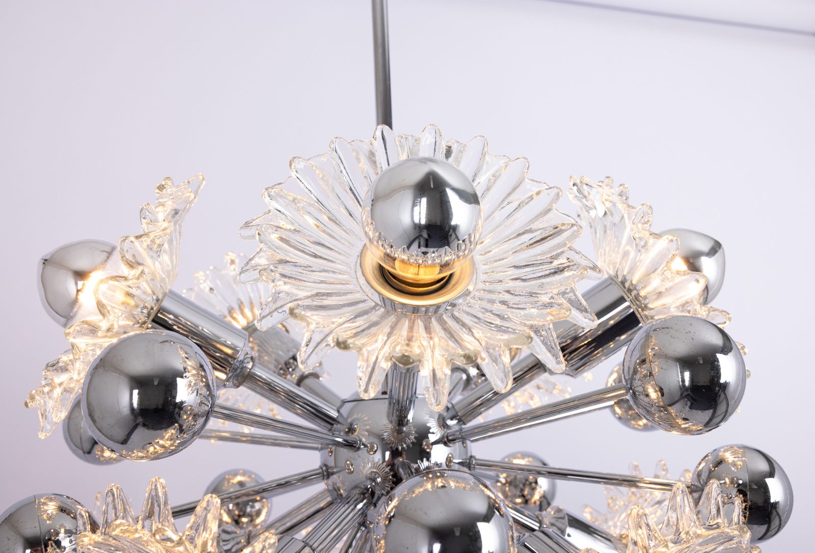 photo for sale Mid-Century Sputnik Hanglamp van Doria, Duitsland, jaren 1970