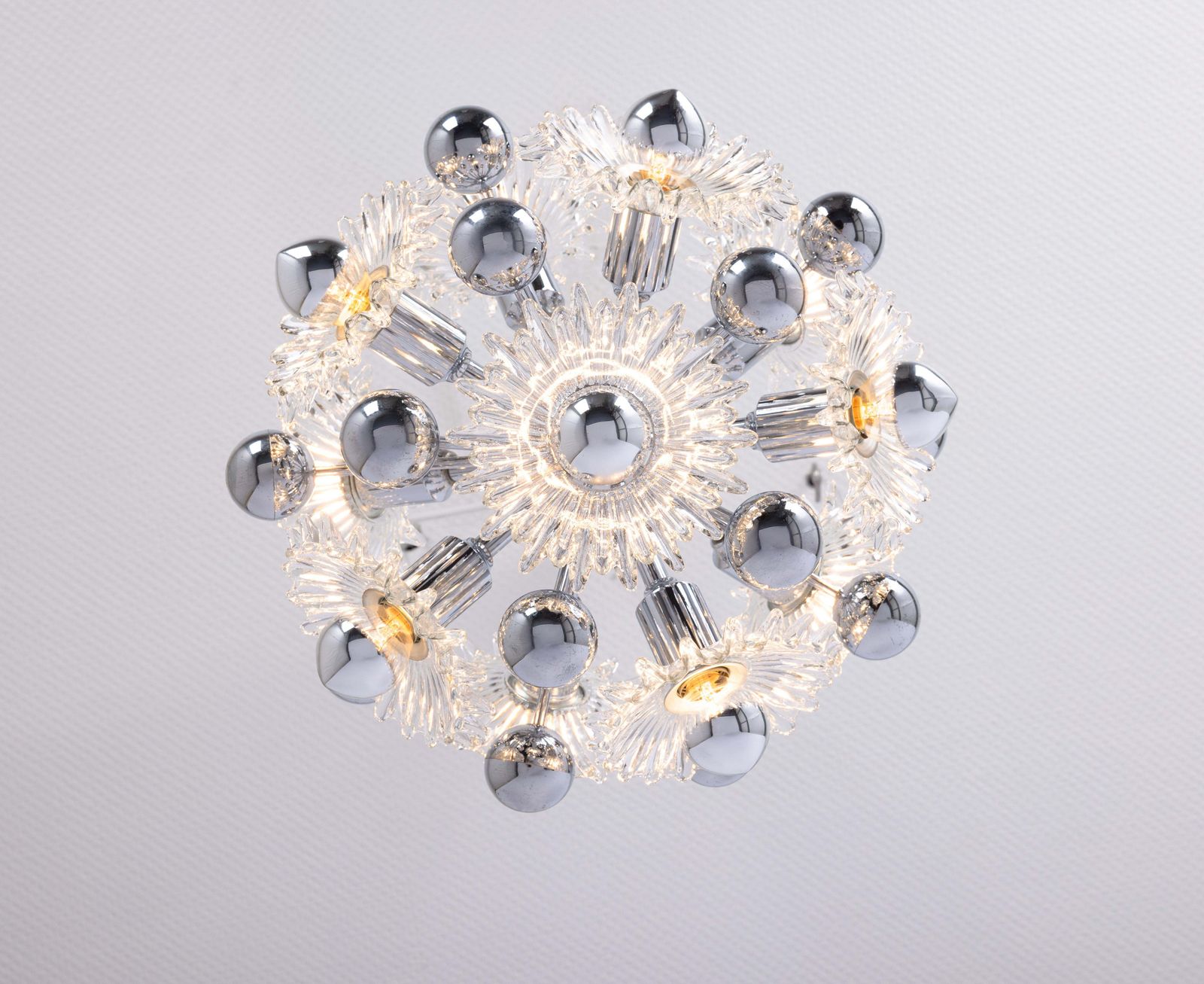 Verlichting Mid-Century Sputnik Hanglamp van Doria, Duitsland, jaren 1970 photo