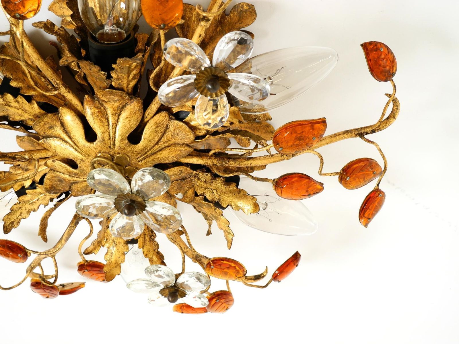 photo buy Very Beautiful 1960s Gold Plated Ceiling Or Wall Lamp By Banci Firenze, Italy