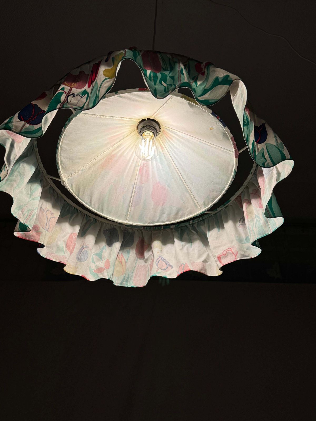 Tulip Fabric Hanglamp, Ontworpen Door Josef Frank Voor Svenskt Tenn photo vinterior
