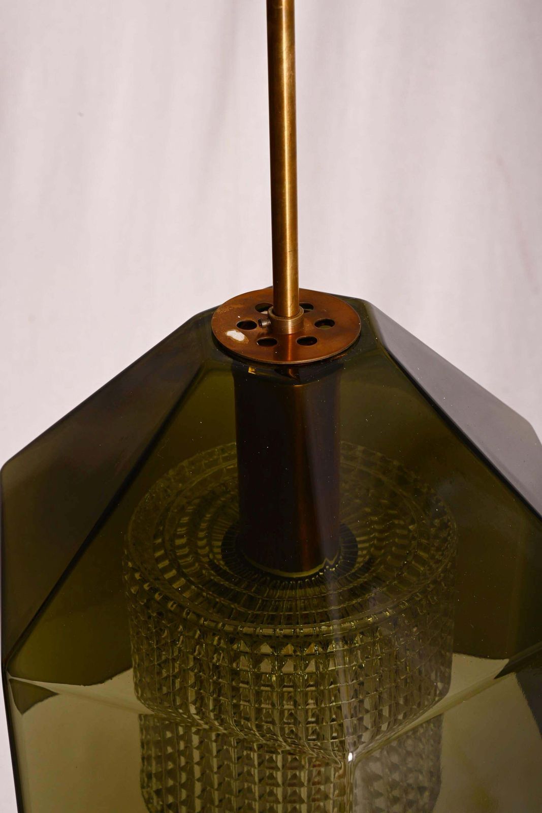 photo for sale Groene en glaspersglas hanglamp van Carl Fagerlund