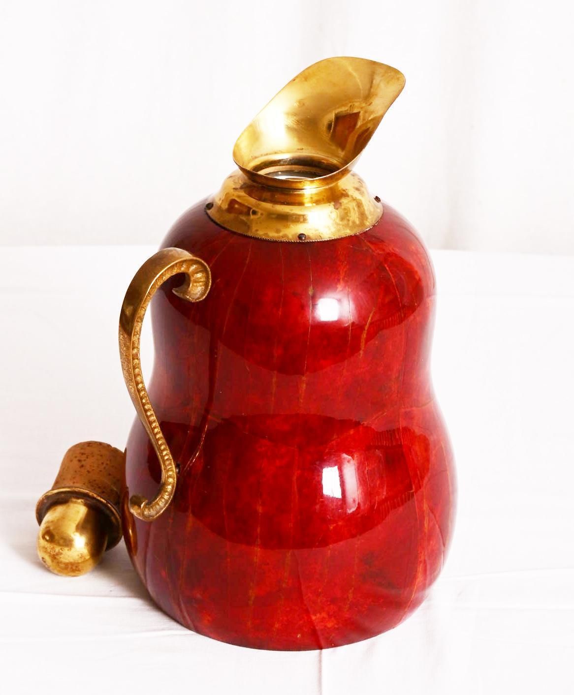 Aldo Tura Perkament Barware Thermos Designed Ca. Jaren 1950 photo furniture