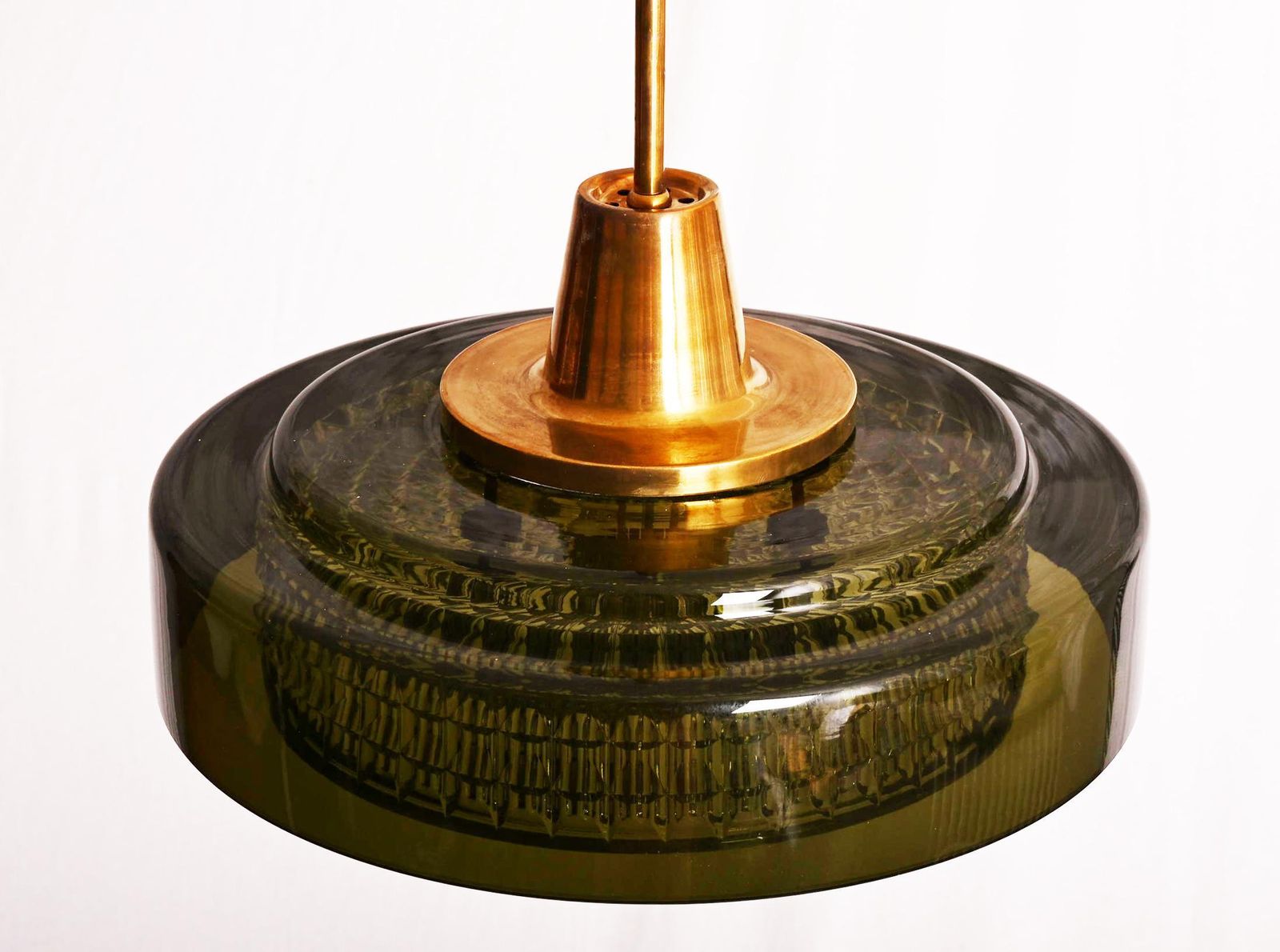 Rotonda Hanglamp in Groen en Geperst Glas van Carl Fagerlund photo Verlichting