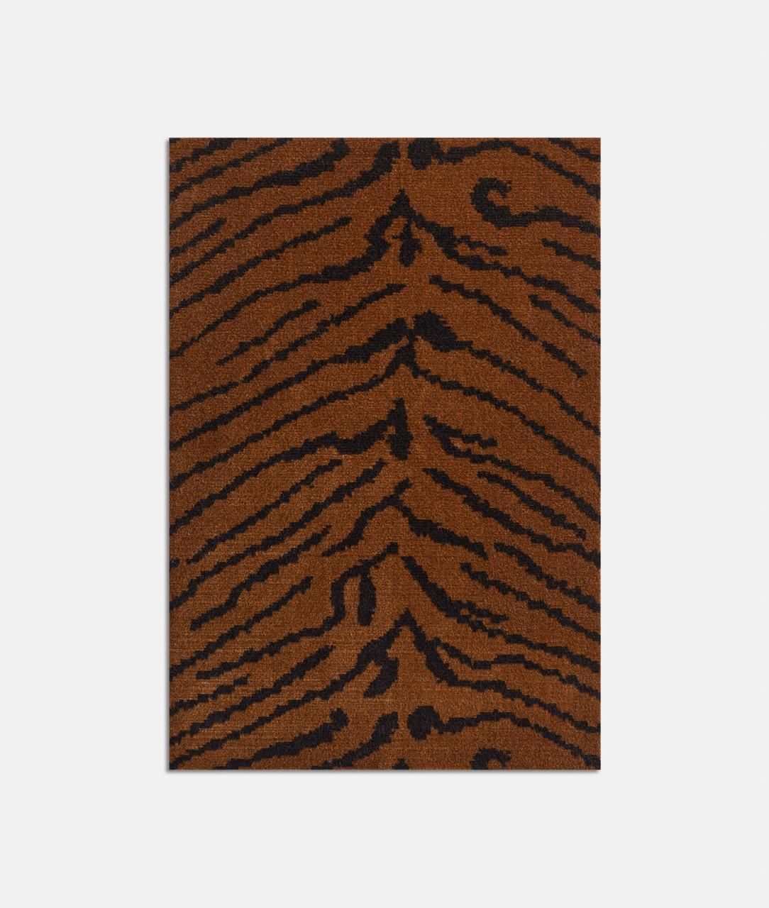 Mid-Century Modern boemerangstoel, tijgerprint fluweel Dedar, Polen, jaren 1960 photo vintage