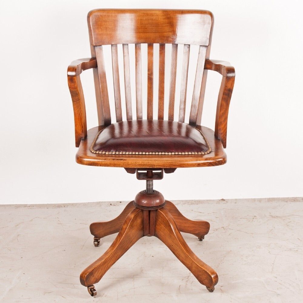 photo furniture Revolving Height Adjustable Beech Office Desk Chair