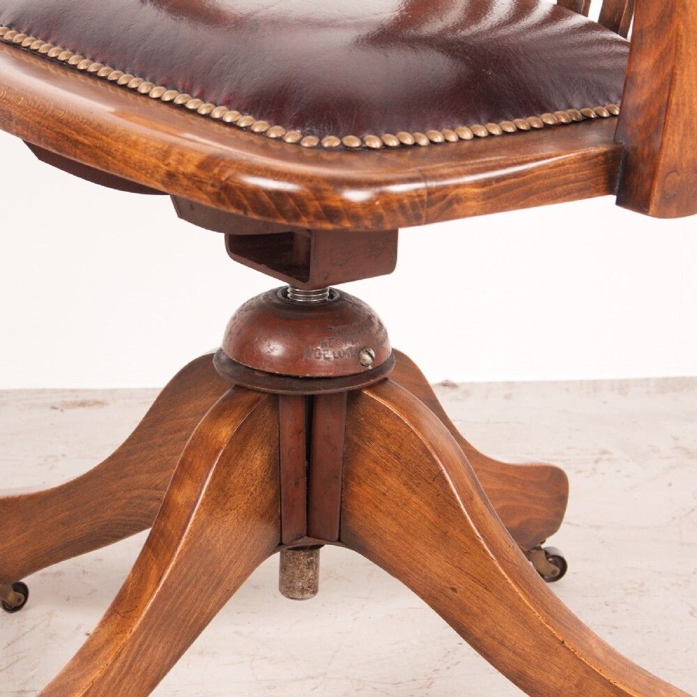 photo for sale Revolving Height Adjustable Beech Office Desk Chair
