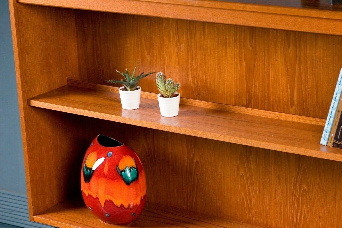 G Plan Mid Century Retro Teak Low Book Case Display Cabinet Shelves photo Furniture