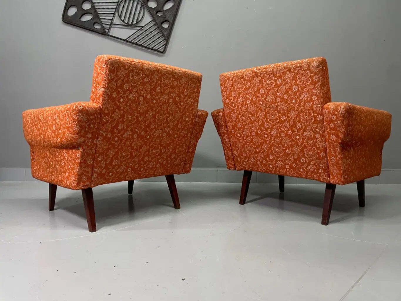 Paar Retro Fauteuils | Mid-Century Gestoffeerde Lounge Stoelen | Tsjechisch / Midden-Europees | Midden 20e Eeuw photo 541.0