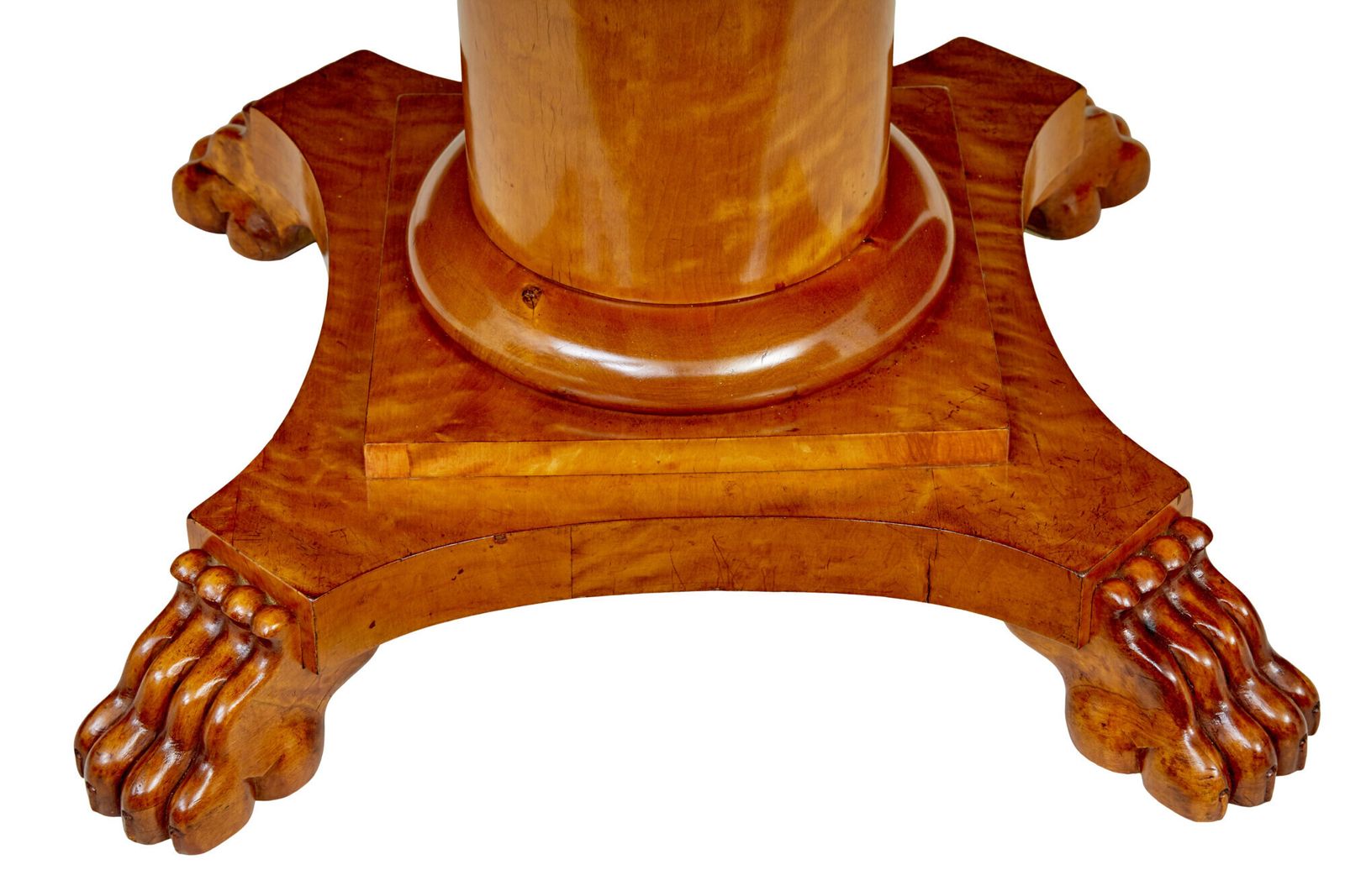19th Century Swedish Birch Circular Center Table photo Furniture