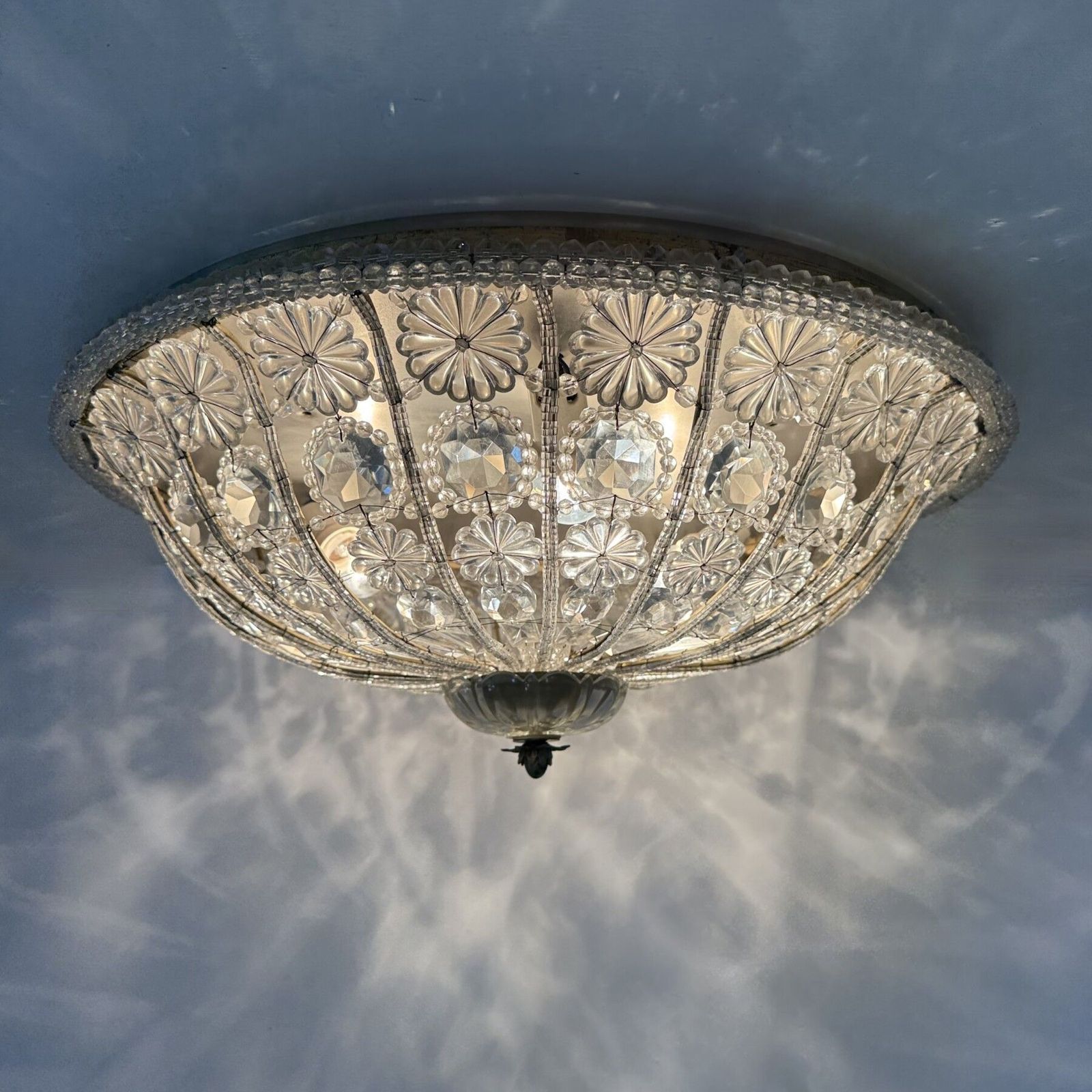 Large Crystal Banci Italy Ceiling Lamp , 1960’s photo 1330.0
