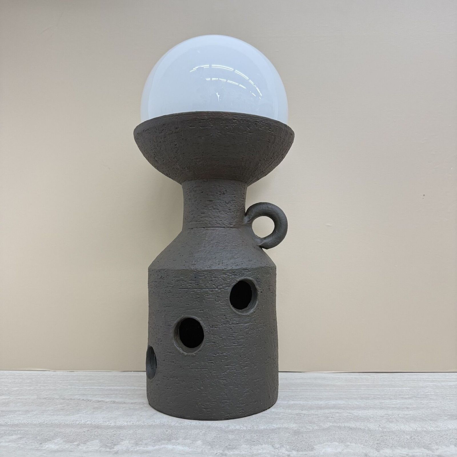 Verlichting Grote Doria Leuchten keramische tafellamp / vloerlamp, jaren 1970 photo