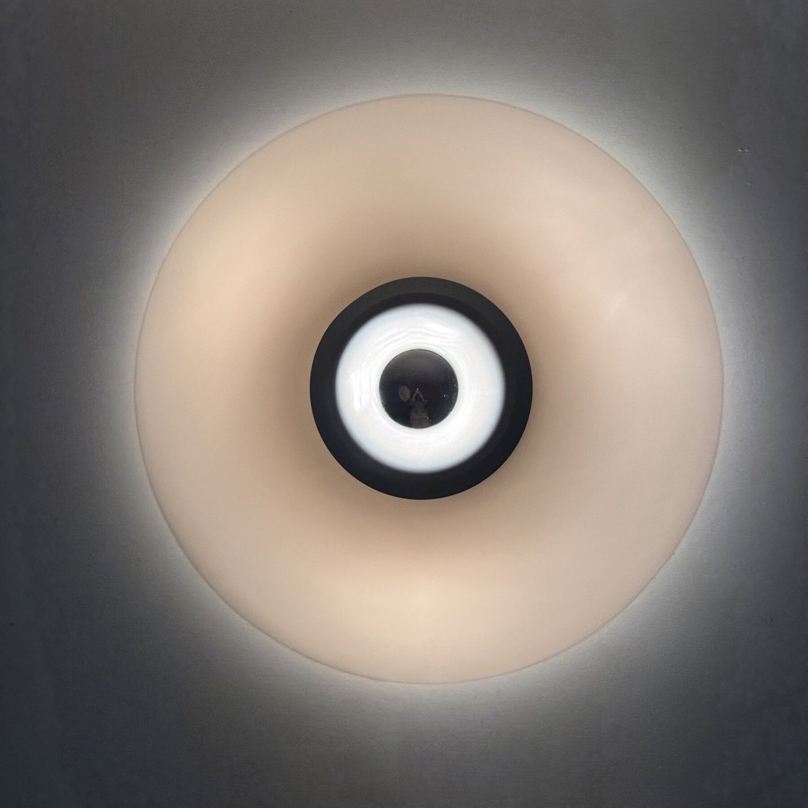 Post Modern Italian Pink Glass Wall Lamp , 1980s photo for sale