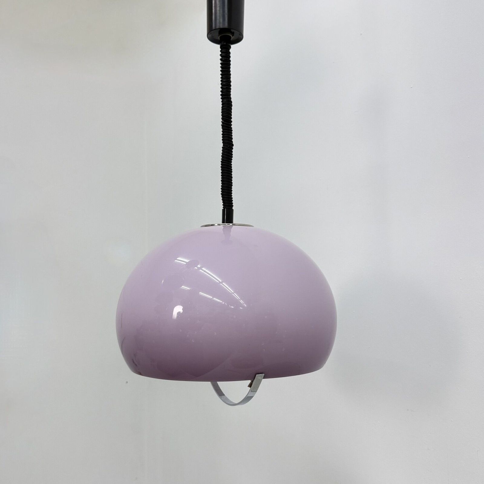 479.0 Mid-Century hanglamp van paars kunststof, Harvey Guzzini voor Meblo, jaren 1970 photo