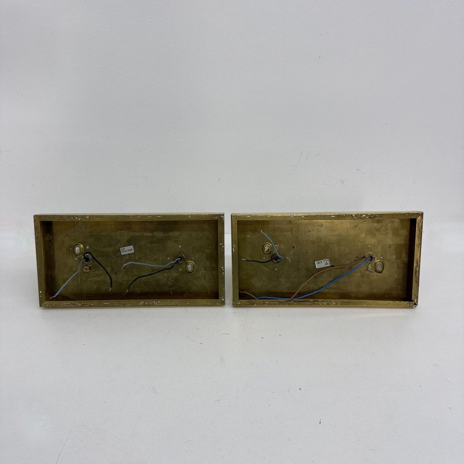 Paar Peil & Putzler ijsblokglas wandlampen, jaren 1970 photo 1330.0