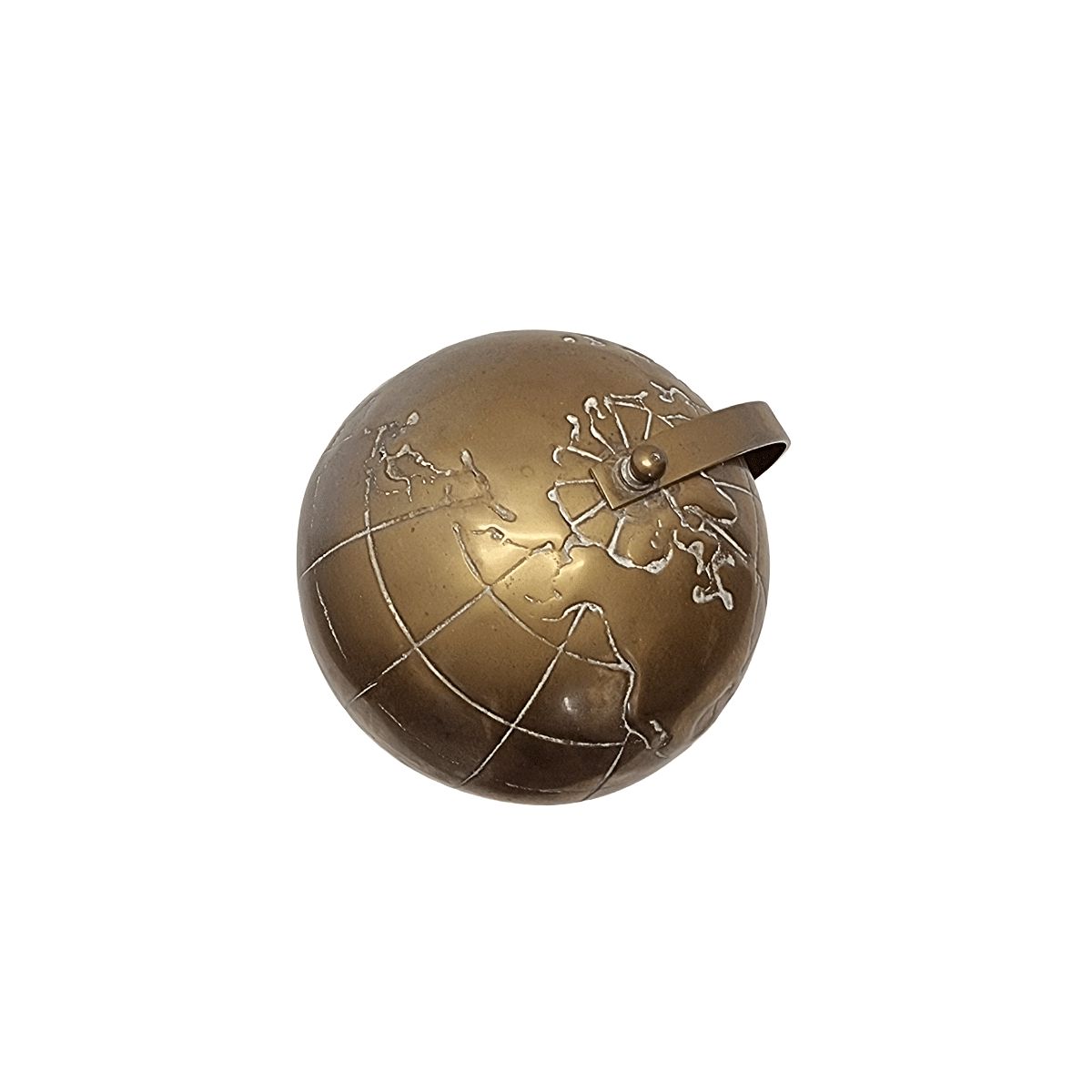Vintage Messing Maritieme Globe, jaren 1970 photo Woonaccessoires